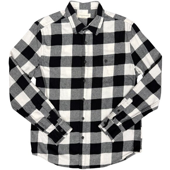 Men's AEROPOSTALE Checkered Button-Down Flannel Long Sleeve‎ Shirt- Size M - Picture 1 of 9